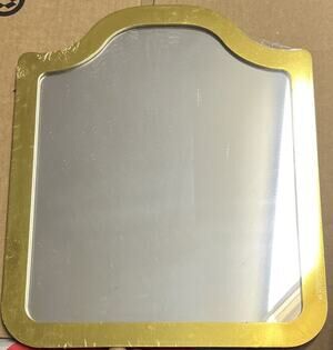 Horizon Group Plastic Gold Finished Decorative Wall Mirror 11.75" x 10" New